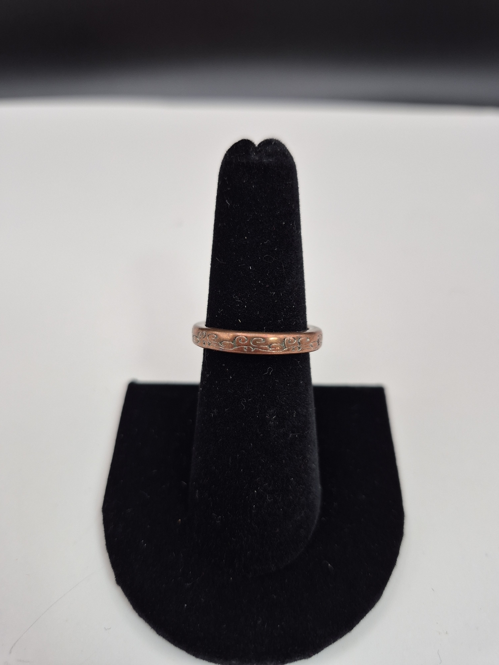 Copper Tone Floral Band Ring - Women Jewelry